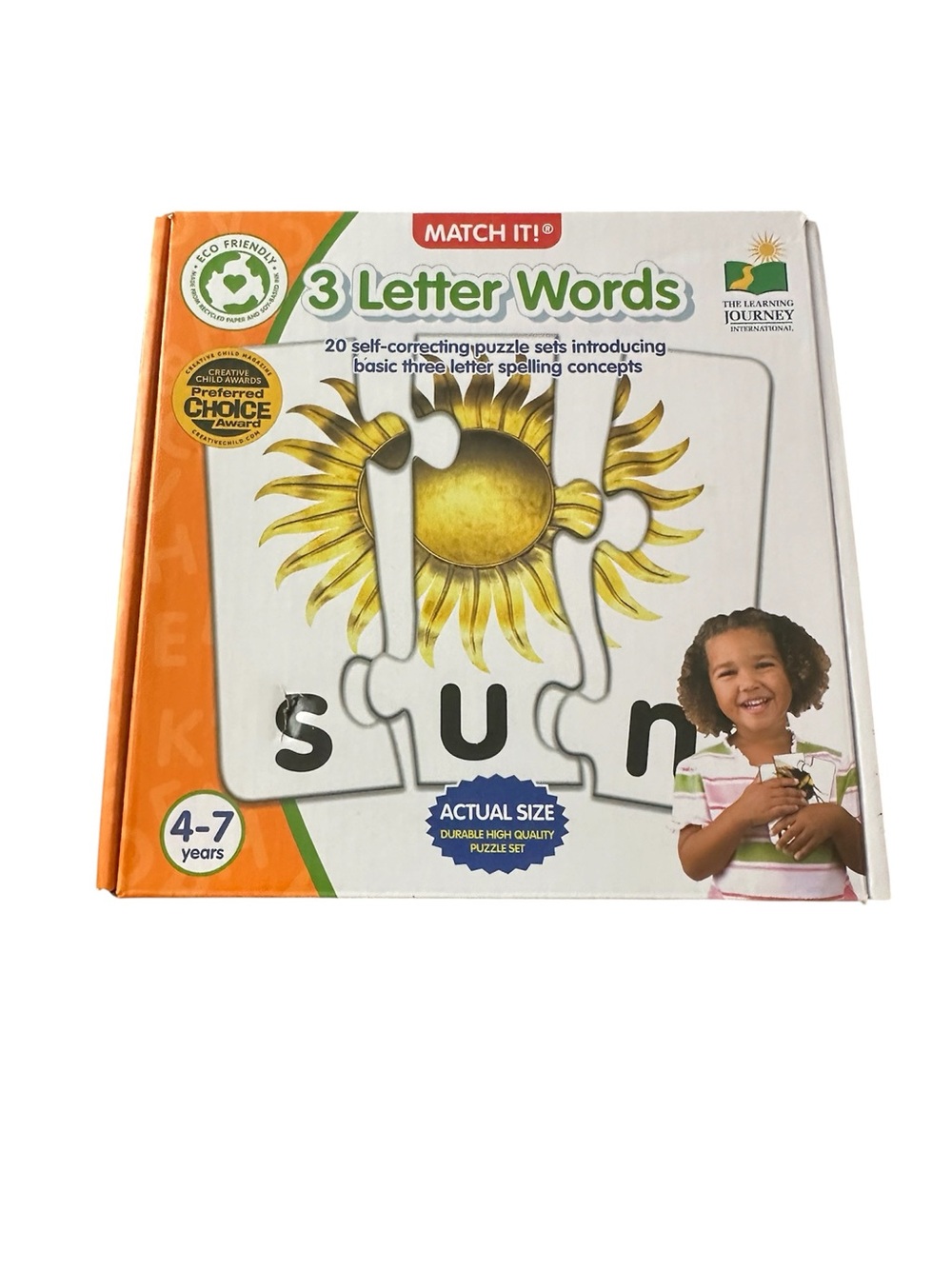 Match It 3 Letter Words Puzzles - 20 Words